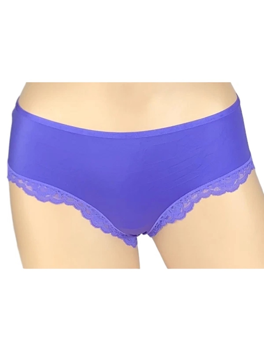 Victoria's Secret Lace-Trim Seamless Hipster Panty - Purple